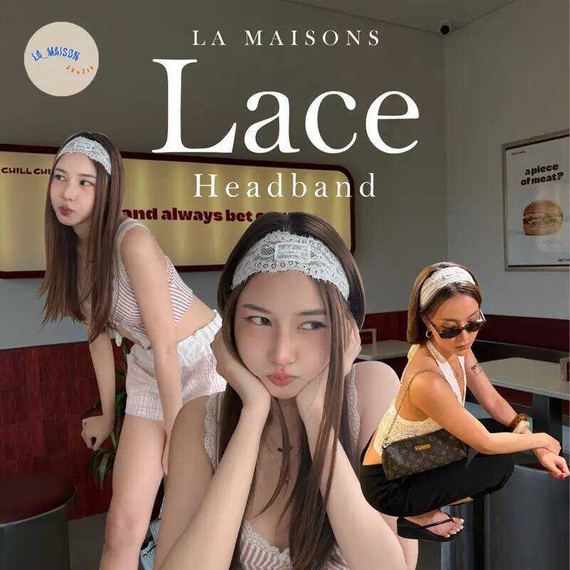 Lace Headband ที่คาดผมลูกไม้ เฮดแบนด์ลูกไม้ Lamaison