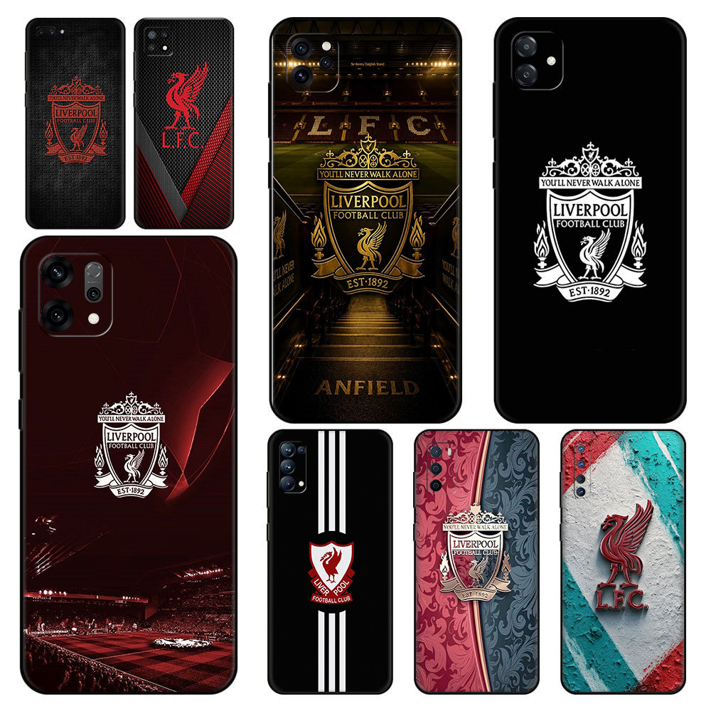 สําหรับOPPO A80 A83 A1 A91 F15 A92 A72 A52 A92S A93 A94 A95 A96 K12Xป้องกันซิลิโคนนุ่มTPU Liverpoolฟ