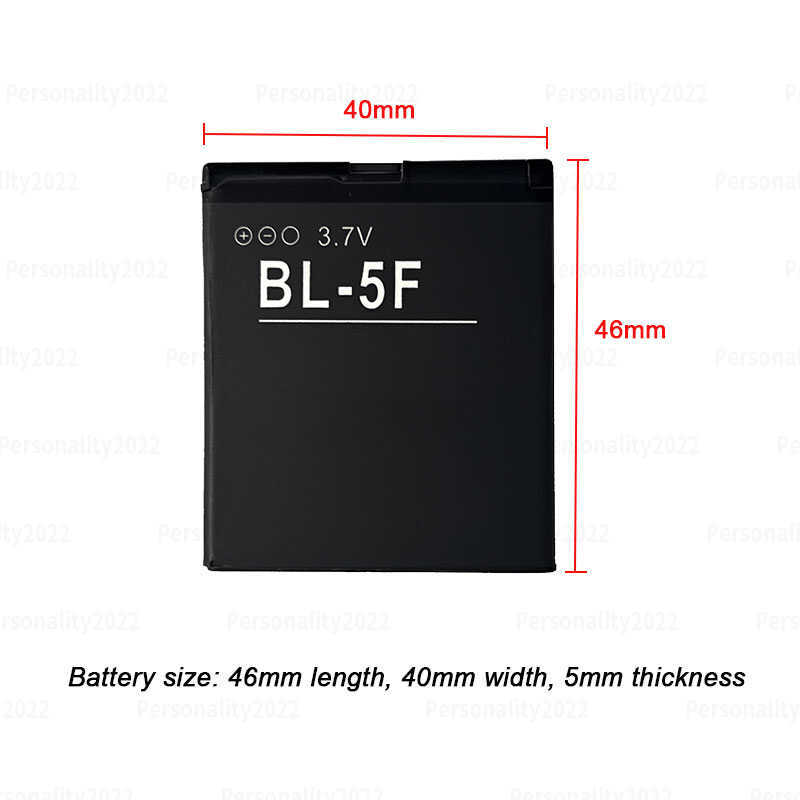 แบตเตอรี่สำรองแบบชาร์จได้ Bl-5F 950Mah สำหรับโทรศัพท์มือถือ Nokia N96 E65 N93i N98 6290 6210S 6210N