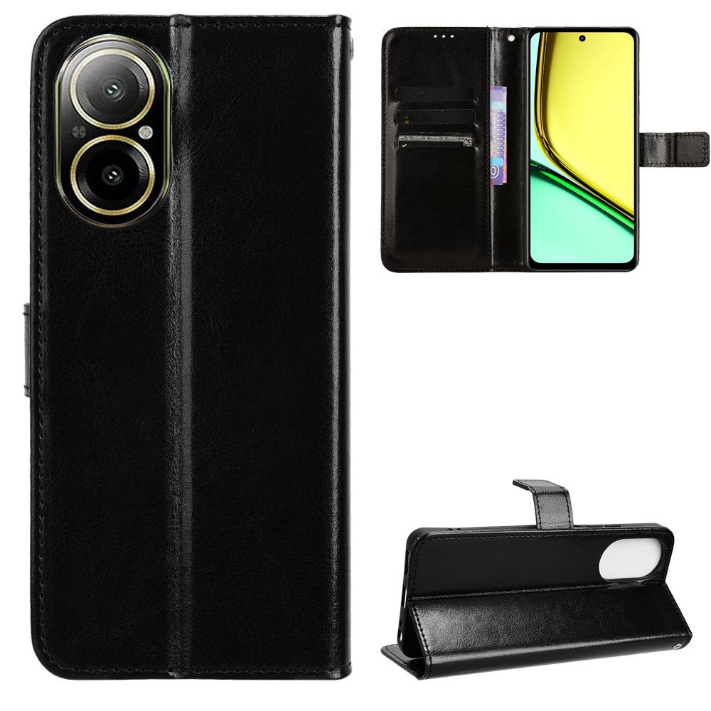 กระเป๋าสตางค์หนังสําหรับ OPPO Realme C61 C63 C65 C67 C51 C53 C55 Flip Card Slot เคสโทรศัพท์ฝาครอบ