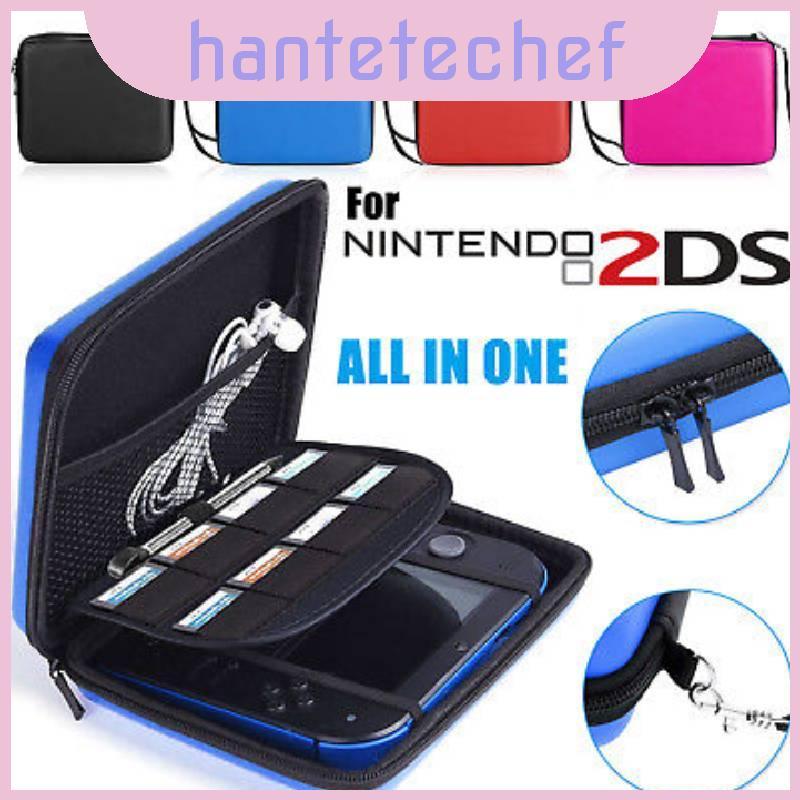 Eva Nintendo 2ds กระเป๋าเดินทางพร้อมช่องใส่การ์ดสําหรับคอนโซลเกมอุปกรณ์เสริม