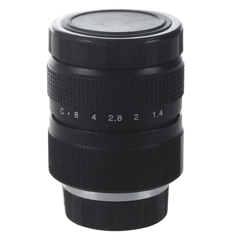 C [Vet Store] Exclusiveteion TV Lens/Cctv Lens For C Mount Camera 25Mm F1.4 In Black