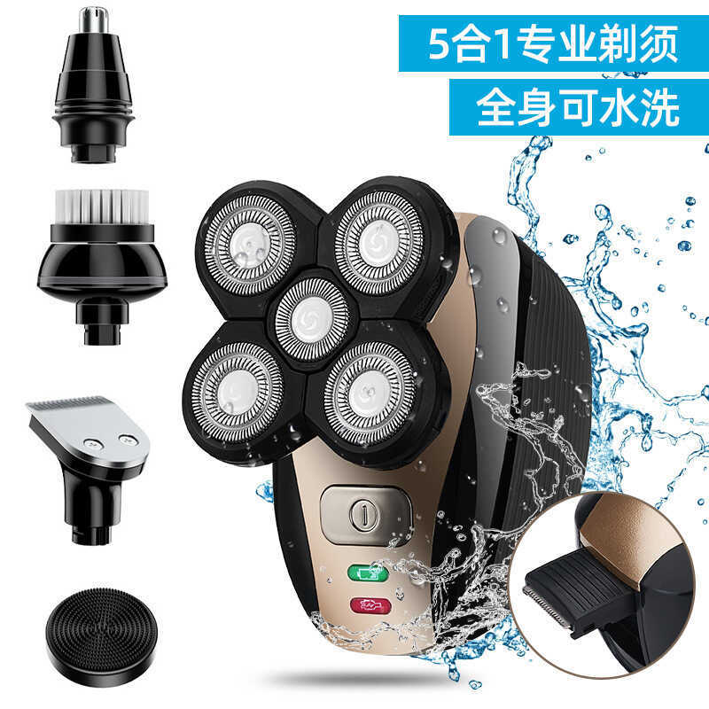 Lico L K-1 8 0 Five-Blade โกนหนวดไฟฟ้า Light Hair Clipper ชาร์จซักผ้าโกนหนวด