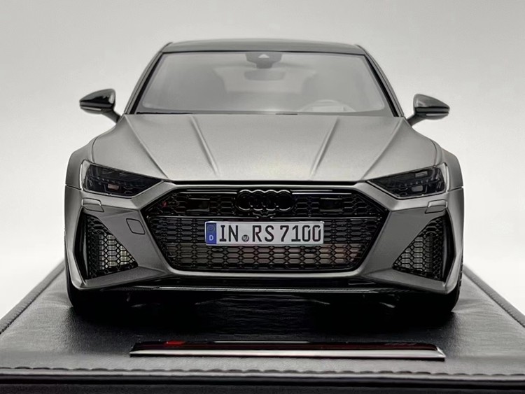 MotorHelix 1: 18 Audi RS7 Resin Limited Car Model Matte Grey สําเร็จรูปคอลเลกชันผลิตภัณฑ์ Performanc