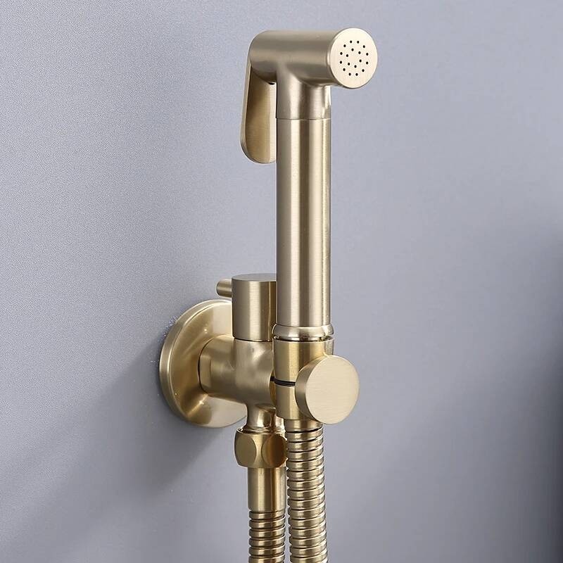 Brass Handheld Toilet Bidet Sprayer Set Accessories Black Bidet Faucet For Bathroom Hand Shower Jet 