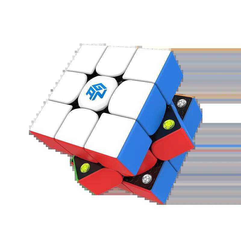 GAN 356 M 3x3x3 ลูกบาศก์แม่เหล็กความเร็วสูงแบบไม่มีสติกเกอร์ Gan 356M ของเล่นฟิดเจ็ตระดับมืออาชีพ GA