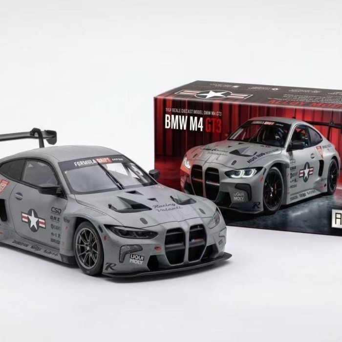 ไต้หวัน A+ ระบบรอง BMW M4 GT3 Air Force Painting Joint Limited 1: 64 โมเดลรถโลหะผสม Out of Print Car