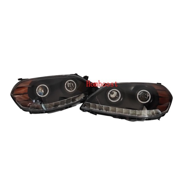 Car Modified Black LED Headlights  For Toyota  MARK GX110 JZX110 2003 2004 A Pair Daytime Running L