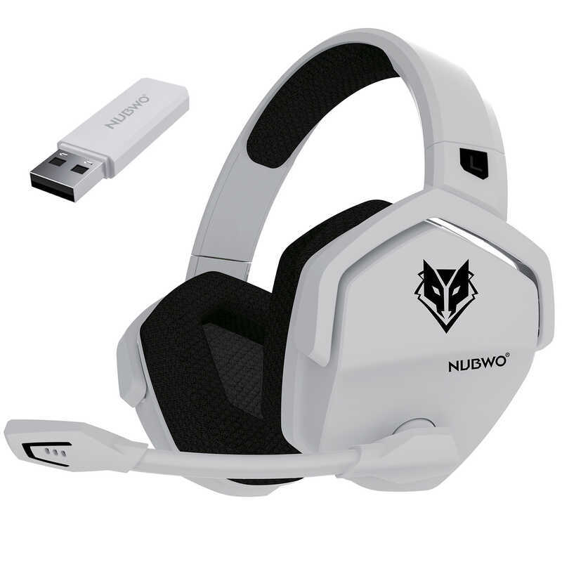 NUBWO/Wolf Bowang G06 ชุดหูฟังสําหรับเล่นเกมไร้สายชุดหูฟังสเตอริโอ 2.4G บลูทูธ