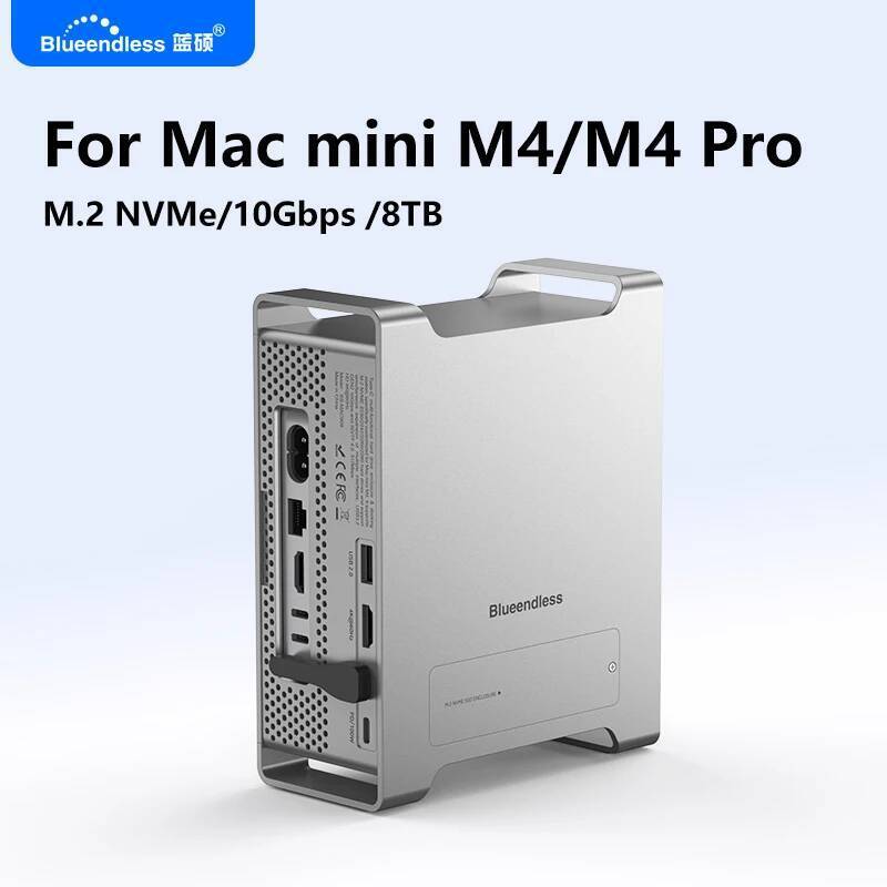 ใหม่ Blueendless SSD Docking สําหรับ 2024 MAC Mini M4/M4 Pro ขาตั้ง M.2 NVMe SSD Enclosure 4K/60HZ H