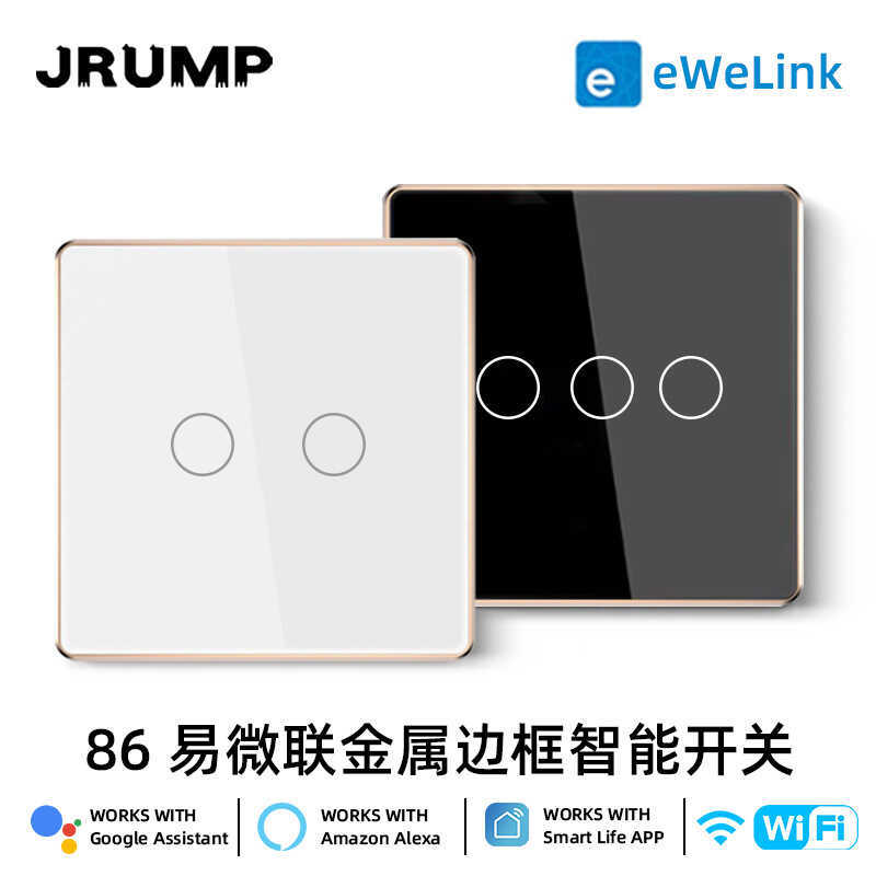 86 กรอบโลหะ eWeLink eWeLink Smart Switch Touch Type AlexaGoogle Homekit Direct Connection