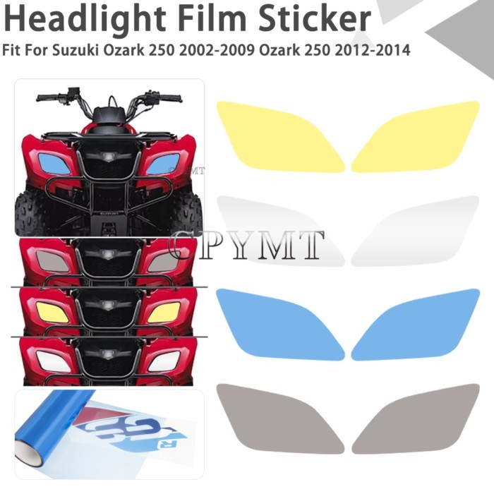 Fit For Suzuki Ozark 250 2002-2009 Ozark 250 2012-2014 Motorcycle Headlight Film Decor Sticker Head