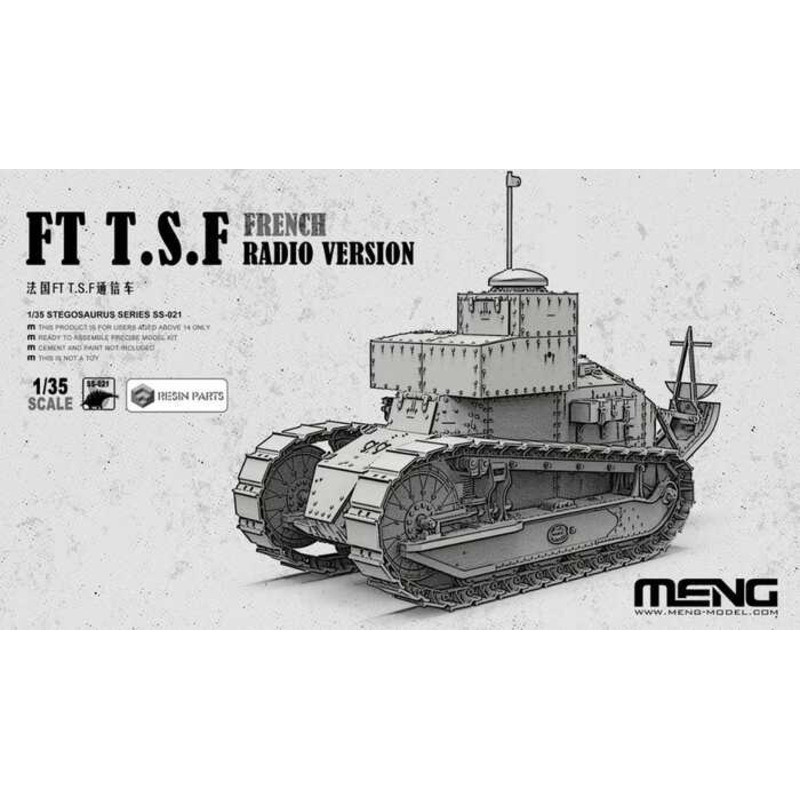 Meng Model SS-021 French FT T.S.F. Radio Version 1/35 Static model kit