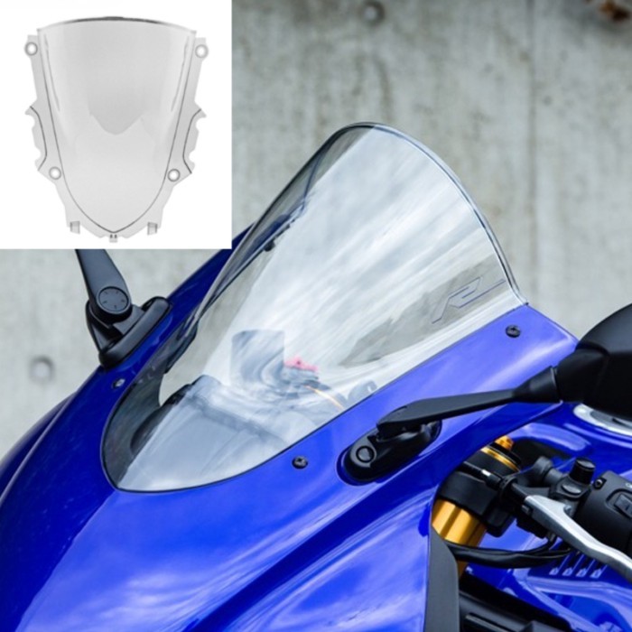 1PCS Motorcycle Sport Racing Windshield WindScreen Deflector Visor Viser for Yamaha YZR-R3/R25 2019