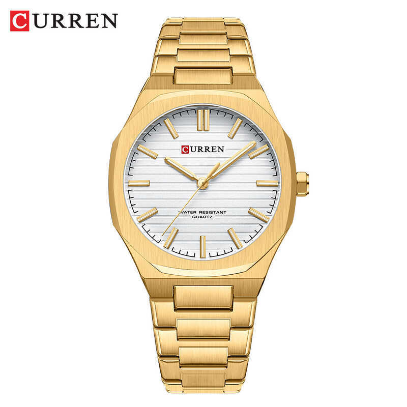 Curren/Curren 8456 นาฬิกาผู้ชายแฟชั่นนาฬิกาเหล็กธุรกิจนาฬิกาผู้ชายควอตซ์