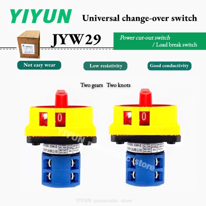 JYW29-20/2GS C04-2 Universal change-over switch Two gears, two knots Voltage change-over switch LW2