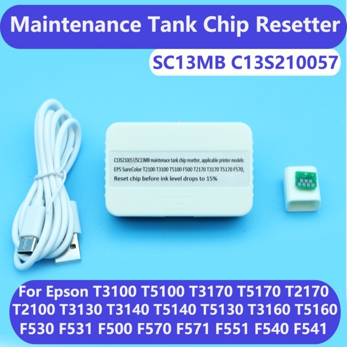 C13S210057 SC13MB Maintenance Tank Chip Resetter For Epson F570 F571 F551 T3100 T5100 T2100 T3170 T