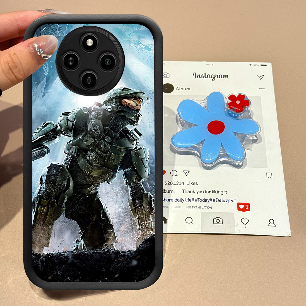 DE-17 Halo Master Chief ปลอกโทรศัพท์มือถือสําหรับ Xiaomi Redmi POCO M5S 11A C71 C55 F6 A3X F5 M4 X5 