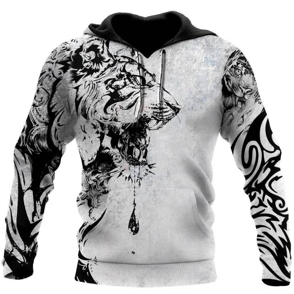 เสื้อฮู้ดหมาป่า แฟชั่นฮาราจูกุ เหมาะสำหรับทุกเพศ ฤดูใบไม้ผลิกับใบไม้ร่วง