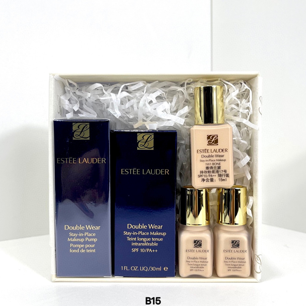 แฟชั่นขายตรงพิเศษ/90 Estee Lauder dw Liquid Foundation 3+1 ชุดประกอบด้วย: 30ml+15ml+7ml * 2.หมายเลขส