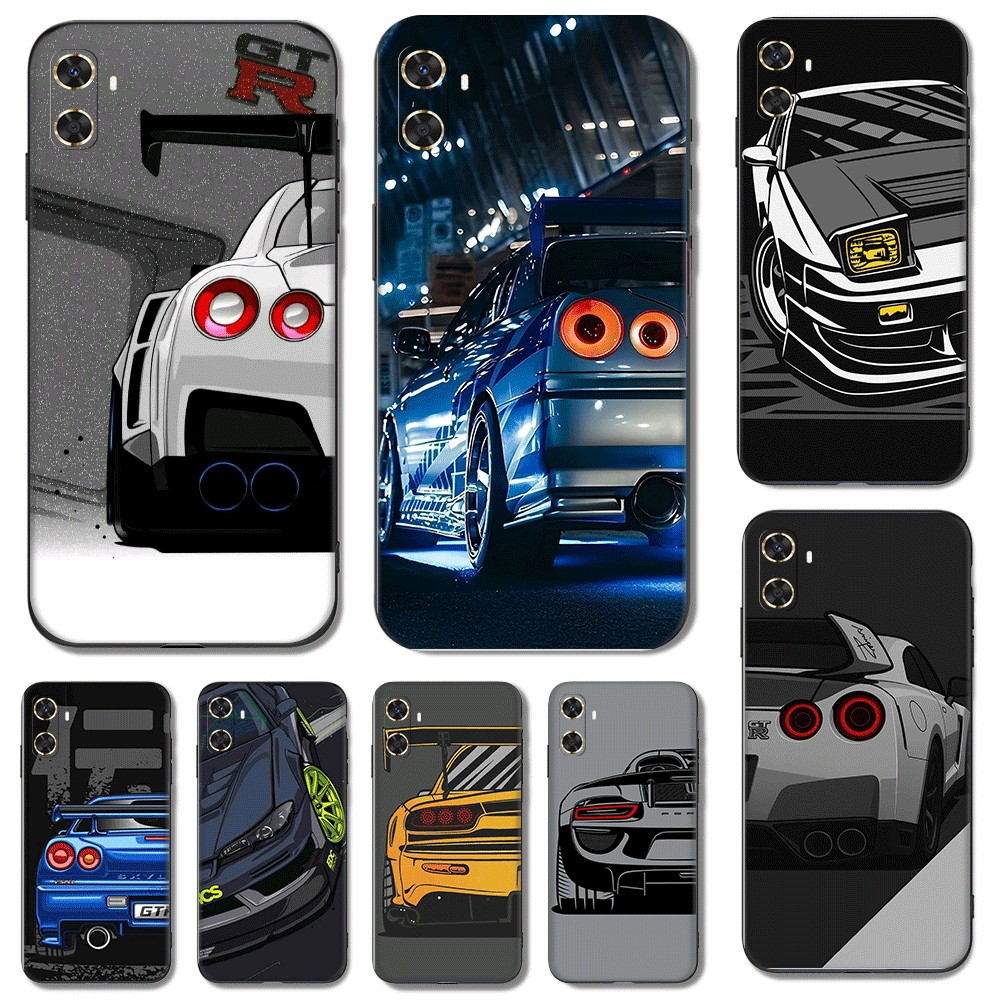 Gtr r34 skyline สําหรับ Huawei P30 Pro Lite Y5P Y6P Y7A Y8P ความเข้ากันได้ TPU เคสโทรศัพท์นุ่มฝาครอบ