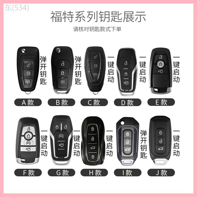 【2020-2025】 เหมาะสำหรับฝาครอบกุญแจฟอร์ด,Mondeo Ruiji,Focus Focus,Evos Explorer,คอ Taurus