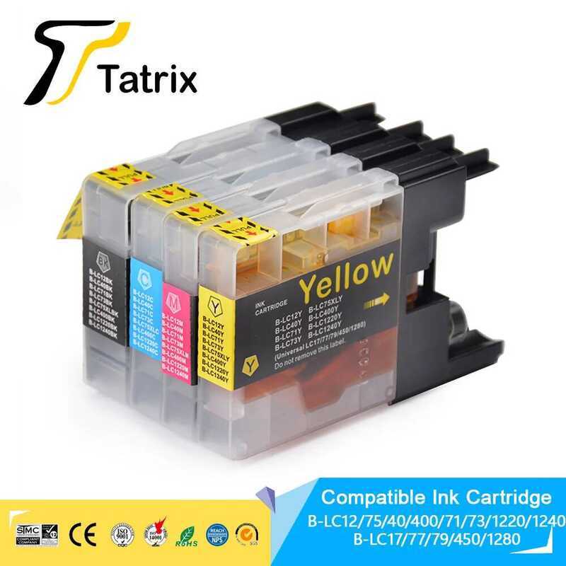 Tatrix LC12/40/71/73/75/400/1220/1240 ตลับหมึกสําหรับ Brother DCP-J525W J725DW MFC-J430W J625DW J651