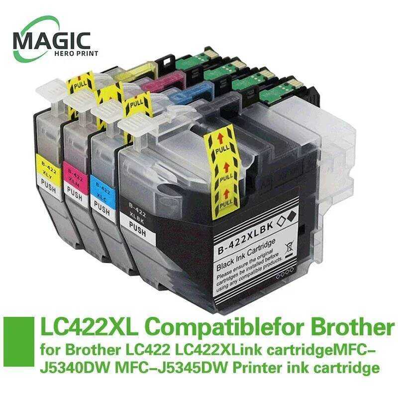 Magic Hero ความจุสูง LC422XL ตลับหมึกสําหรับ Brother MFC-J5340DW MFC-J5345DW MFC-J5740DW MFC-J6540DW
