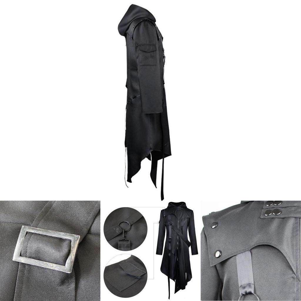 Gothic ทนทาน Swallowtail Coat สําหรับผู้ชายที่สมบูรณ์แบบสําหรับคอสเพลย์และฮาโลวีน
