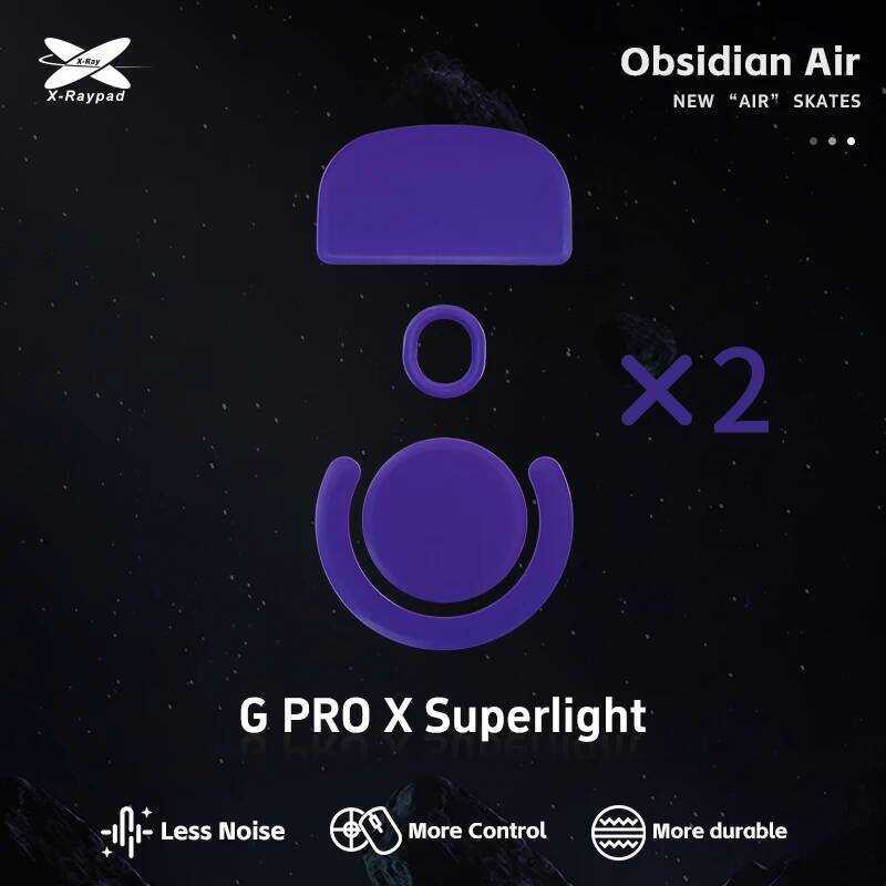 X-Raypad Obsidian Air Mouse Skates – Logitech G PRO Wireless X Superlight