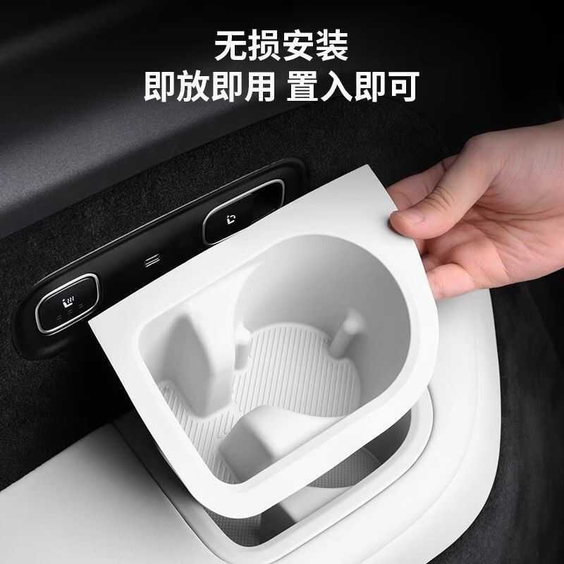 Ideal L8L9 Third Row Water Coaster ซิลิโคนประตู Slot Pad L7 ไร้สายชาร์จ Storage Pad ภายในรถการปรับเป