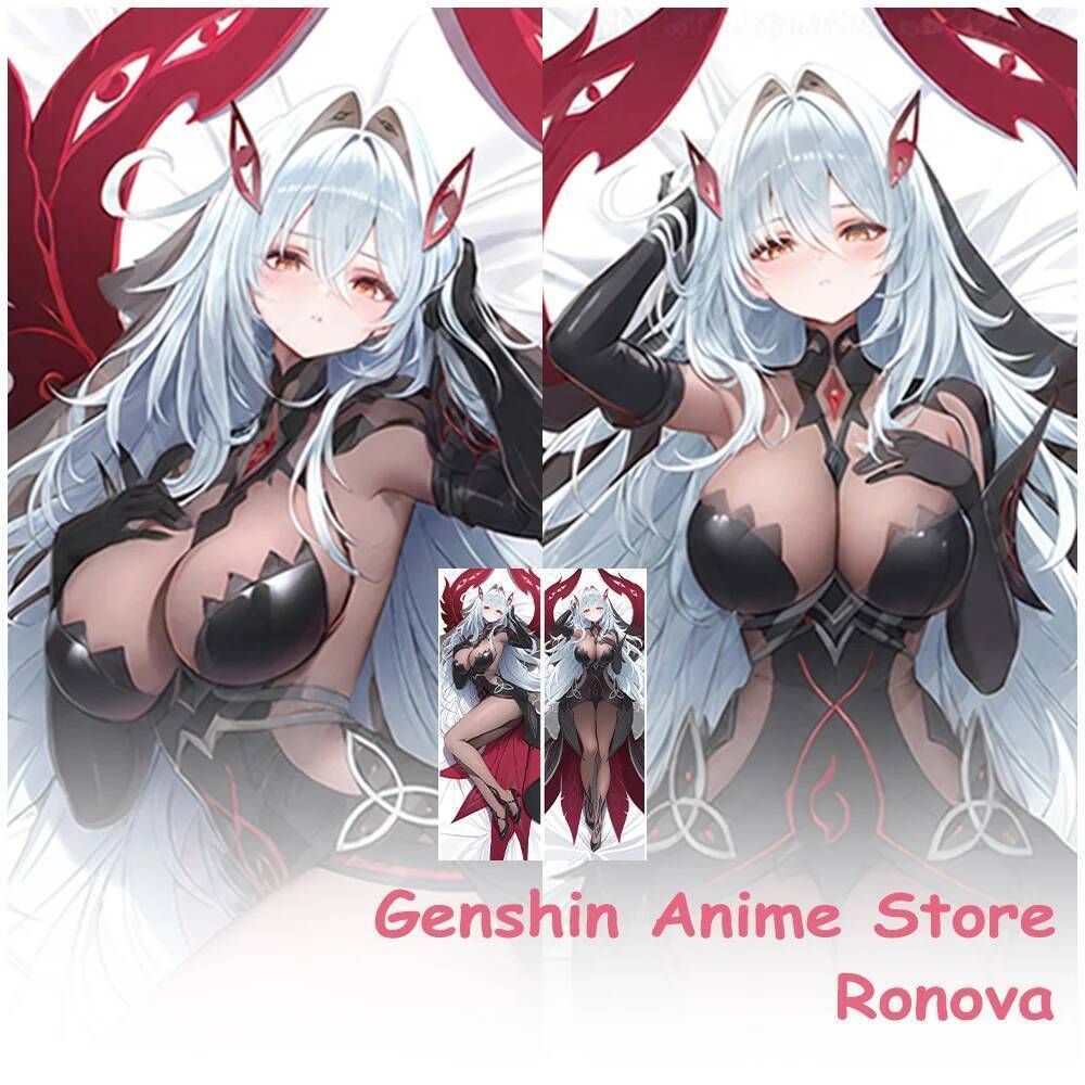 Dakimakura Genshin Impact Ronova กอดปลอกหมอนคอสเพลย์ Props อะนิเมะสองด้านพิมพ์ Otaku หมอนเบาะครอบคลุ