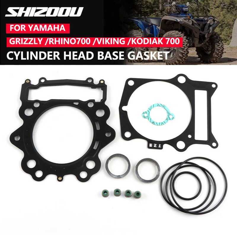 สำหรับปะเก็นฐานฝาสูบรถจักรยานยนต์ Yamaha Grizzly 700 Rhino 700 Cylinder VIKING YXM 700 KODIAK 700 YF