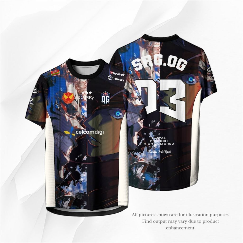 ใหม่ PLAYAZ X SRG OG S16 JERSEY FULL SUBLIMATION EDITION LYCRA เสื้อยืด‌‌
