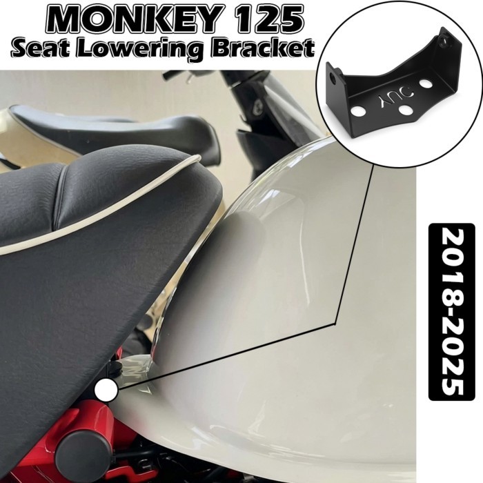 For HONDA Monkey125 Monkey 125 2018-2024  Modified Seat Cushion Lowering 2CM Seat Height Lowering B