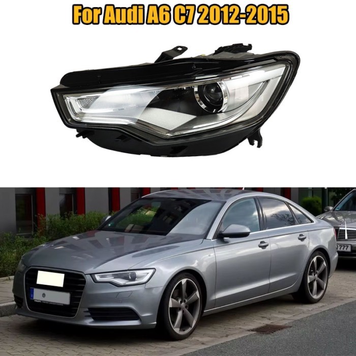 For Audi A6 C7 2012 2013 2014 2015 Headlight Headlamp Front Combination Lights Xenon Headlights