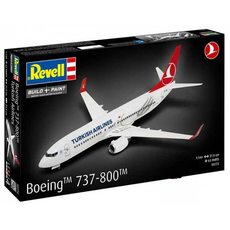 Revell 03772 Boeing 737-800 Turkish Airlines 1/144 Static model kit