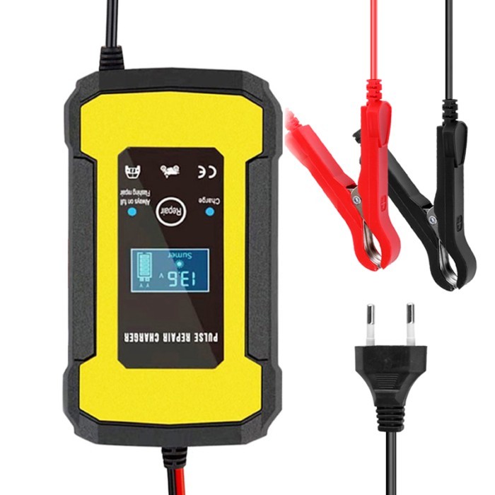 Full Automatic Car Battery Charger 110V to 220V To 12V 6A Intelligent Fast Power Charging Wet Dry L