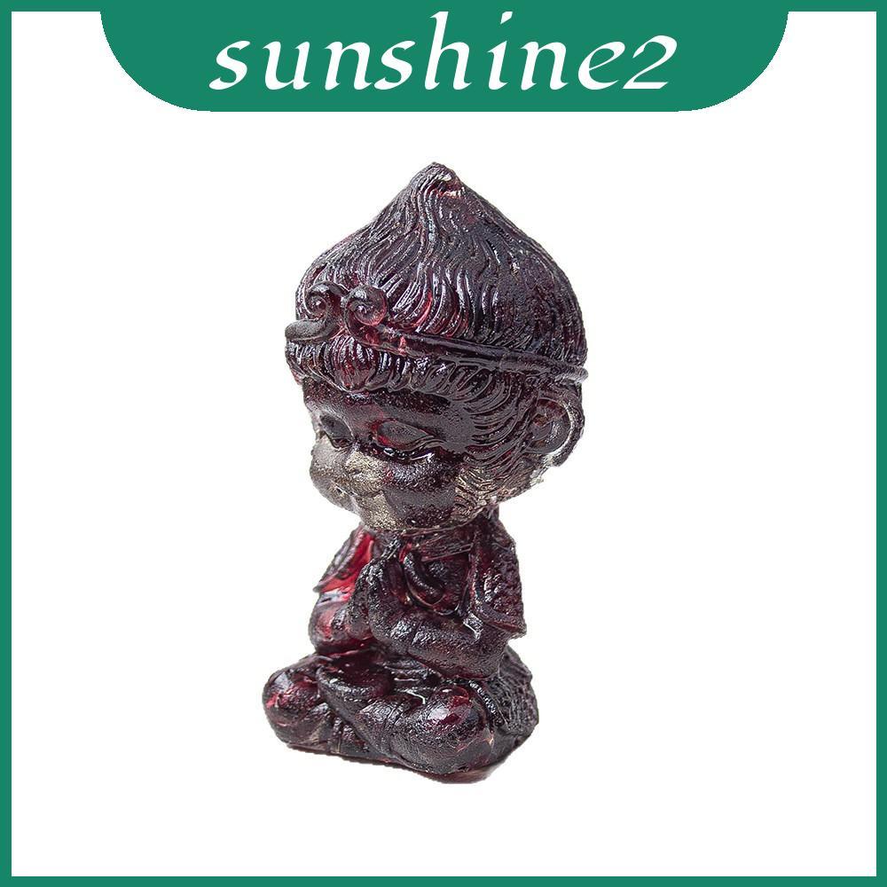 Craft Resin Tree Monkey King รูปปั้นคริสตัลน้ําธรรมชาติสําหรับนักสะสมในบ้านและการตกแต่ง