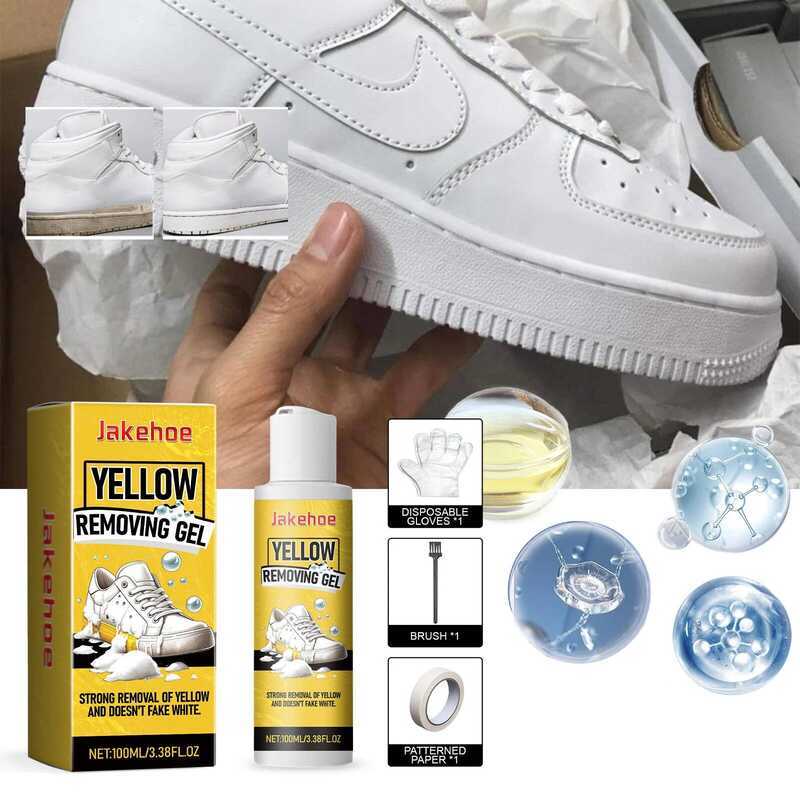 er Stains Dirt Remover Shoe Whitening Sneaker Remove Yellow Edge White Shoes Cleaning Gel Kit 100Ml