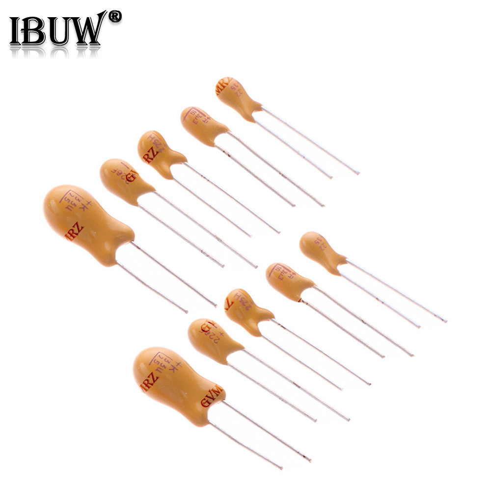5PCS 15UF 22UF 47UF Tantalum Capacitor 16V 20V 25V 35V 50V 0.1UF 0.22UF 0.33UF 0.47UF 100UF 220UF 1U