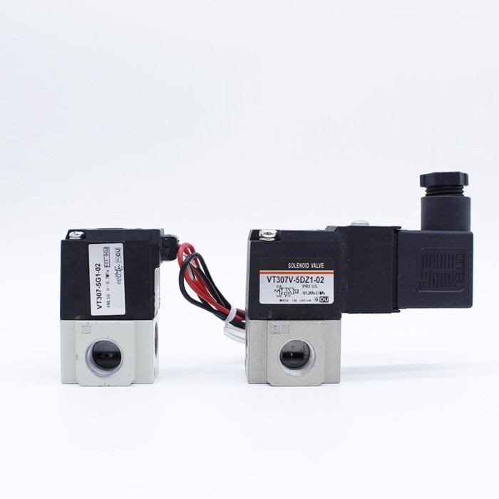 3 Way Pneumatic High Frequency Solenoid Valve 1/8 1/4 Thread 12V 24V 220V VT307/VT307V Grommet/DIN