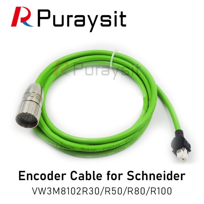 Puraysit Servo Motor Encoder Cable VW3M8102R30 VW3M8102R50 VW3M8102R80 VW3M8102R100 for Schneider L