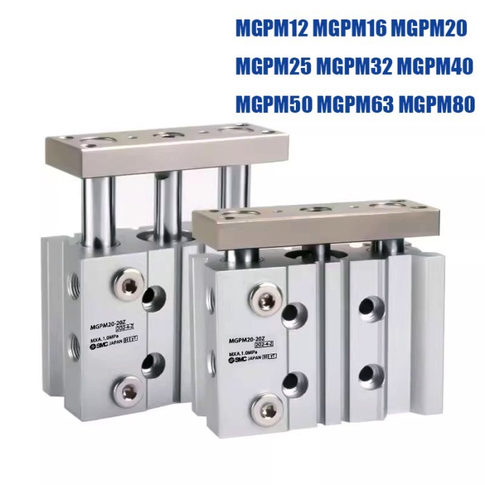 SMC MGPM12 MGPM16 MGPM20 MGPM25 MGPM32 MGPM40 MGPM50 MGPM63 MGPM80 Stroke 10mm-300mm MGPM Pneumatic