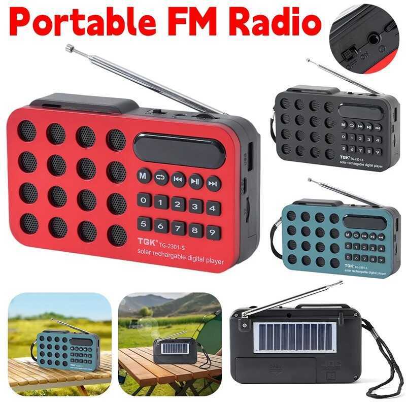 FM Band Solar Portable Bluetooth Radio Portable FM Radio Card