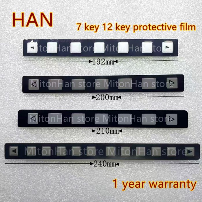 New For  FANUC Oi  System A98L-0001-0519 A98L-0005-0501 7 Key 12 Key Film A86L-0001-0298 A98L-0005-