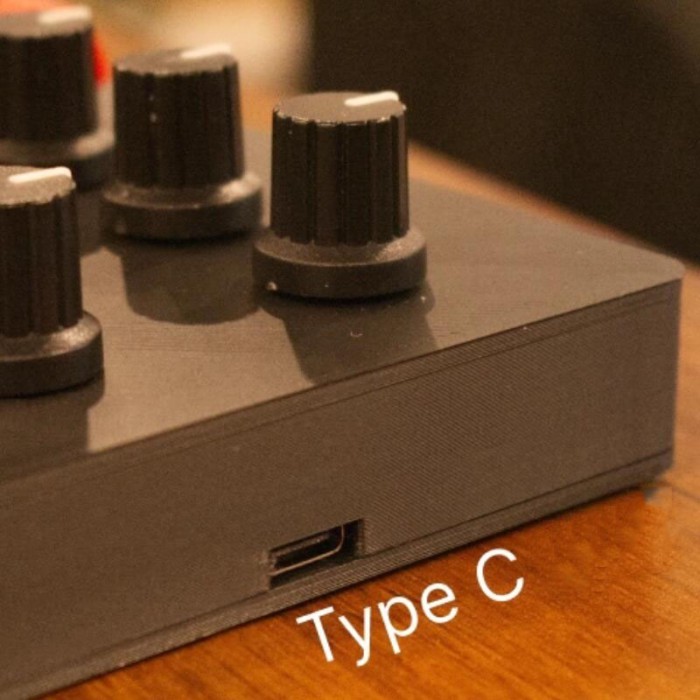 4 Buttons, 4 Sliders, 6 Knobs, Type-C, Plug & Play for Sound Design, Performance, Fast Sequencing -