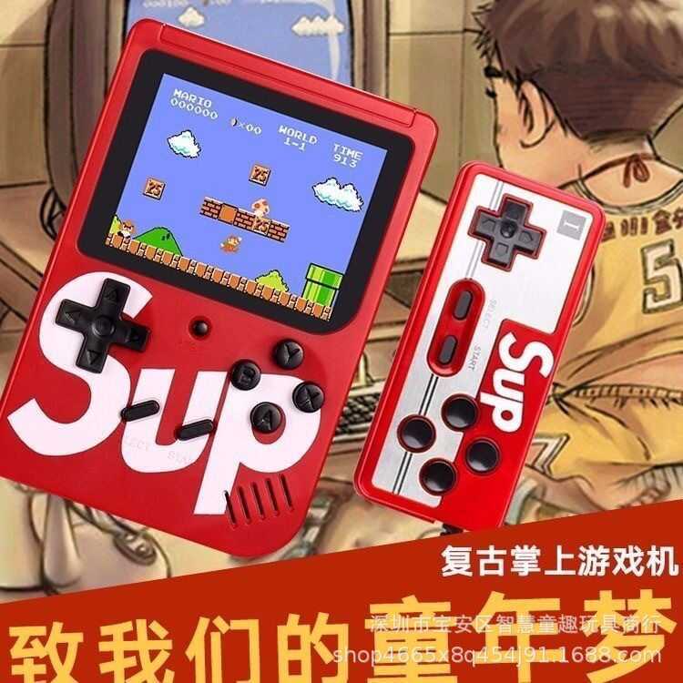 มือถือ Sup Mini เกมคอนโซลมือถือ Super Mary Tetris Fast Retro Home 4 in 1
