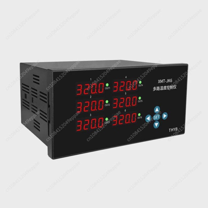 6 Channel PID Temperature-Controlled Meter Computer Monitor Temperature Record Curve With Software