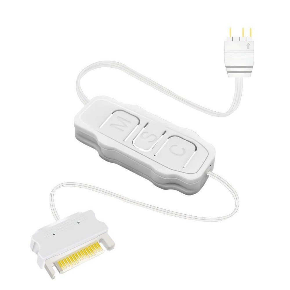 ARGB Controller 5V3-Pin to SATA Power Supply 3pin Mini RGB Fan Magic Light Synchronization ความเร็วค